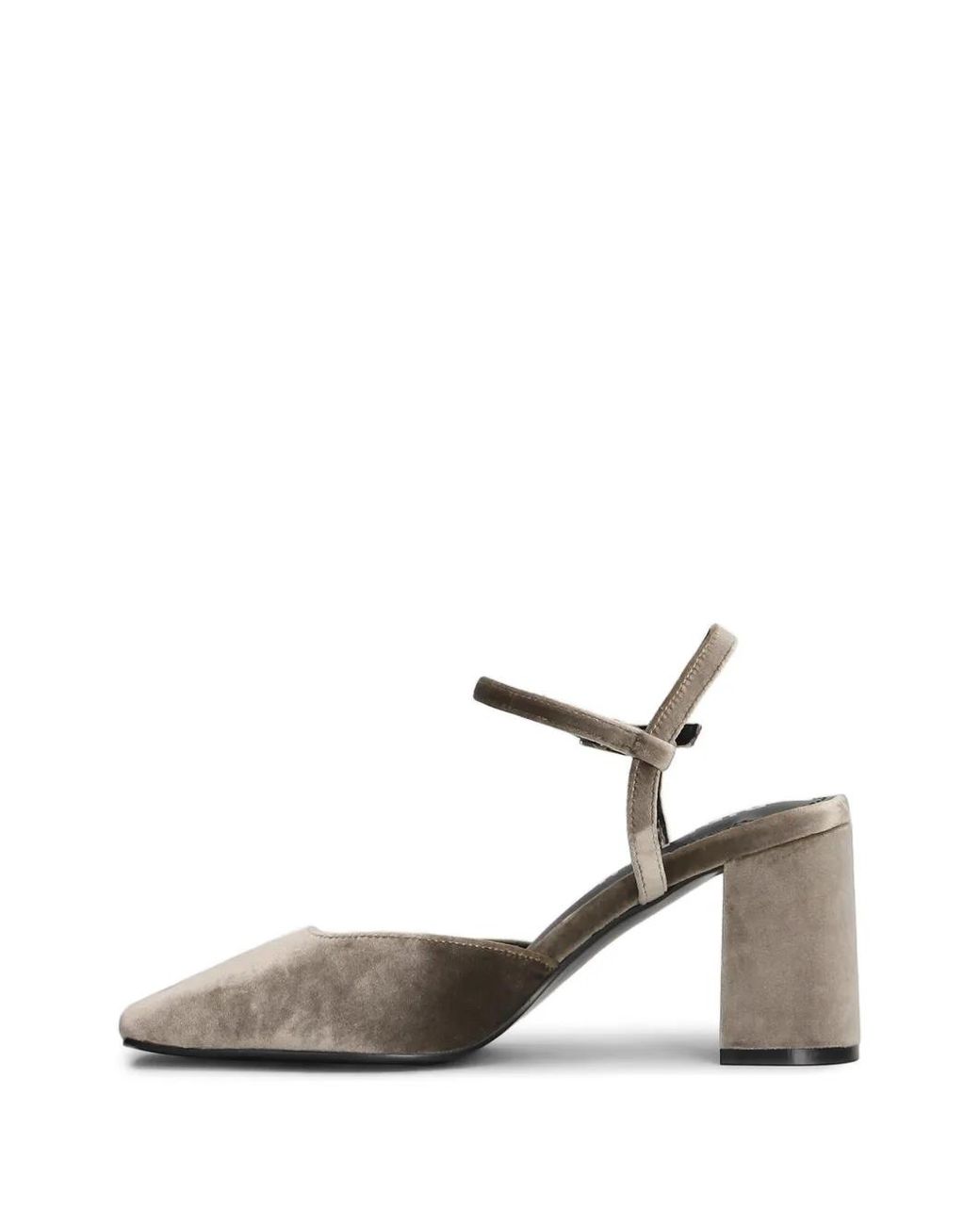 Bibi Lou White Emily Suede Buckle-Fastening Pumps
