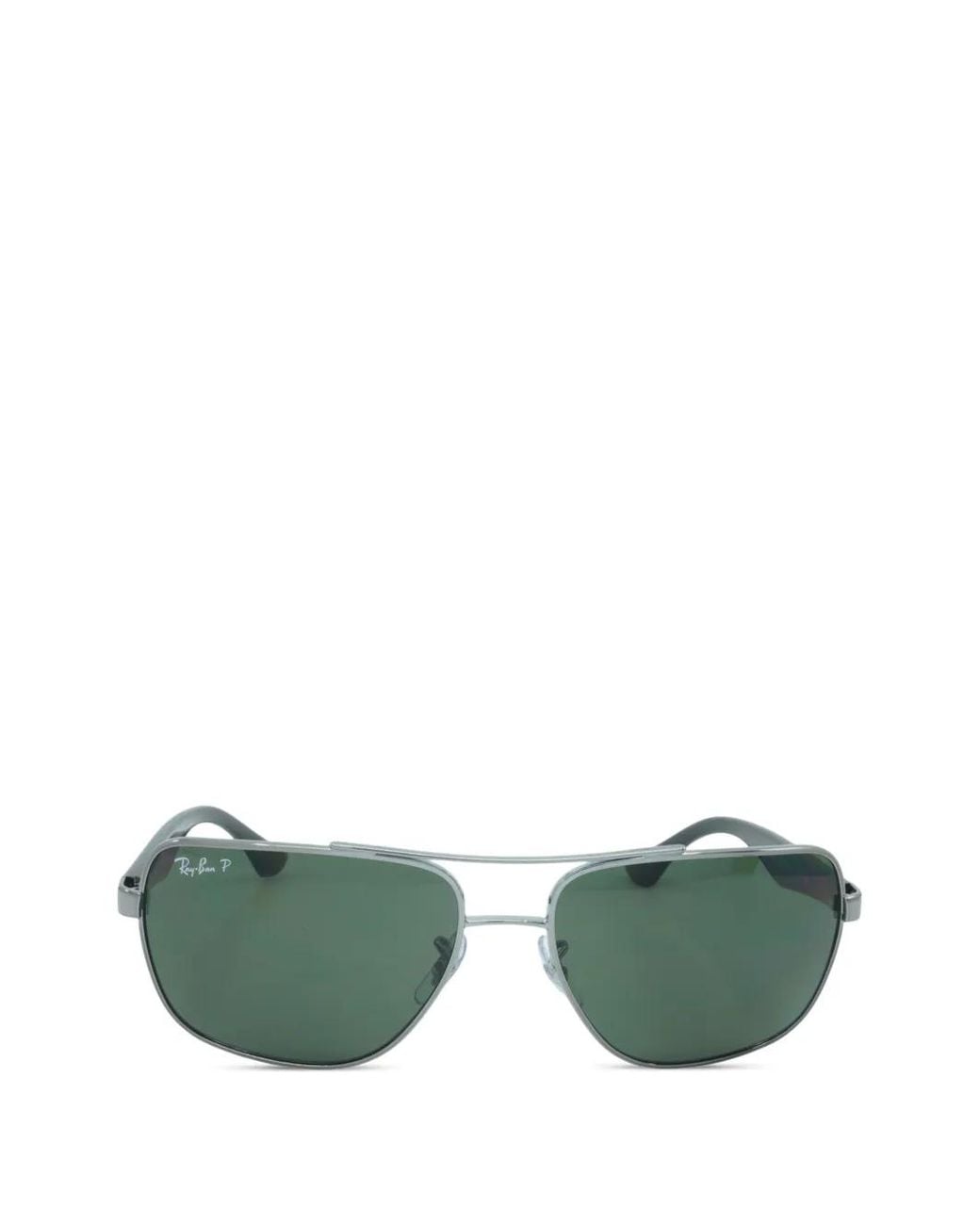 Ray-Ban Green Square-Frame Sunglasses for men