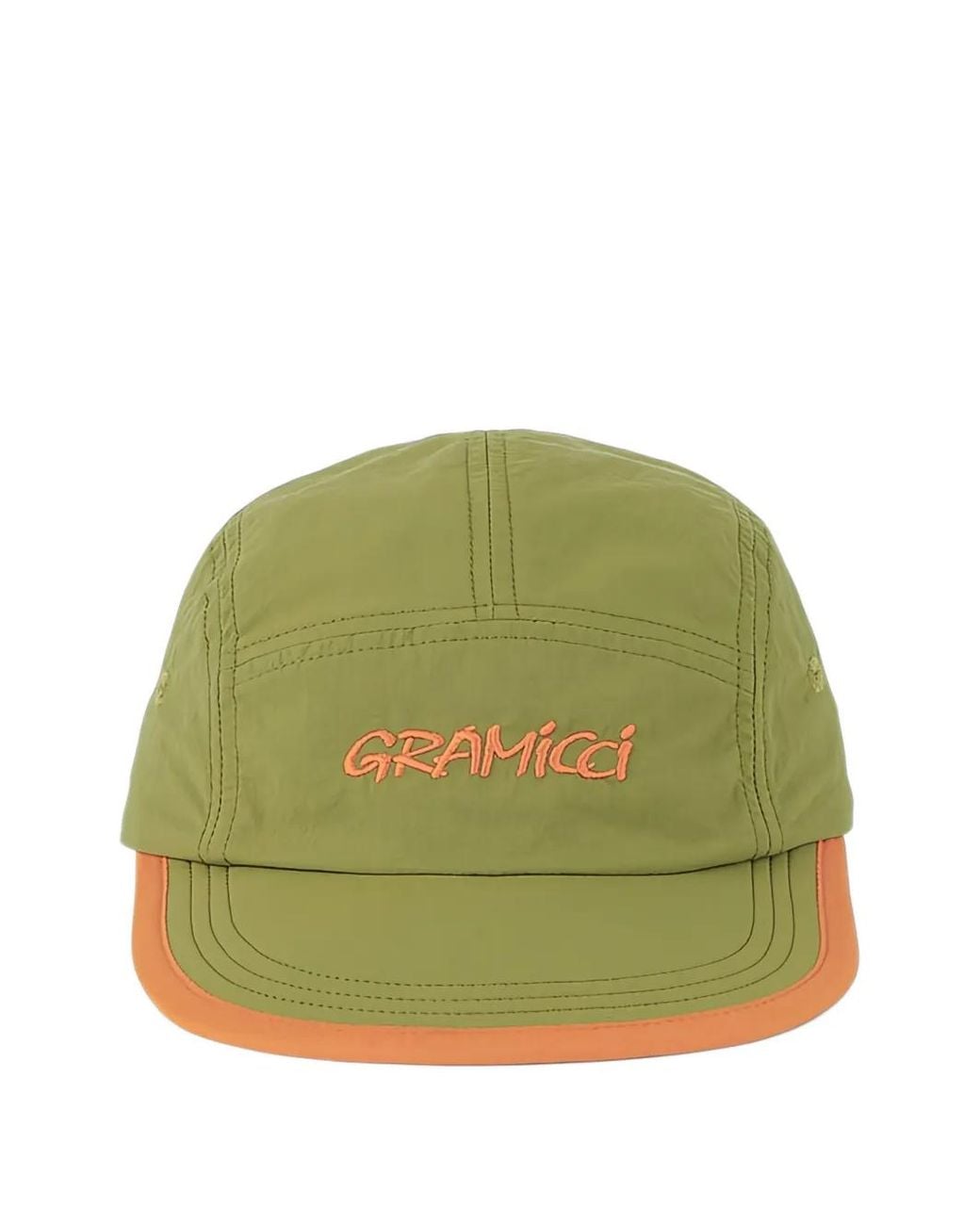 Gramicci Green Logo-Embroidered Crinkled Cap