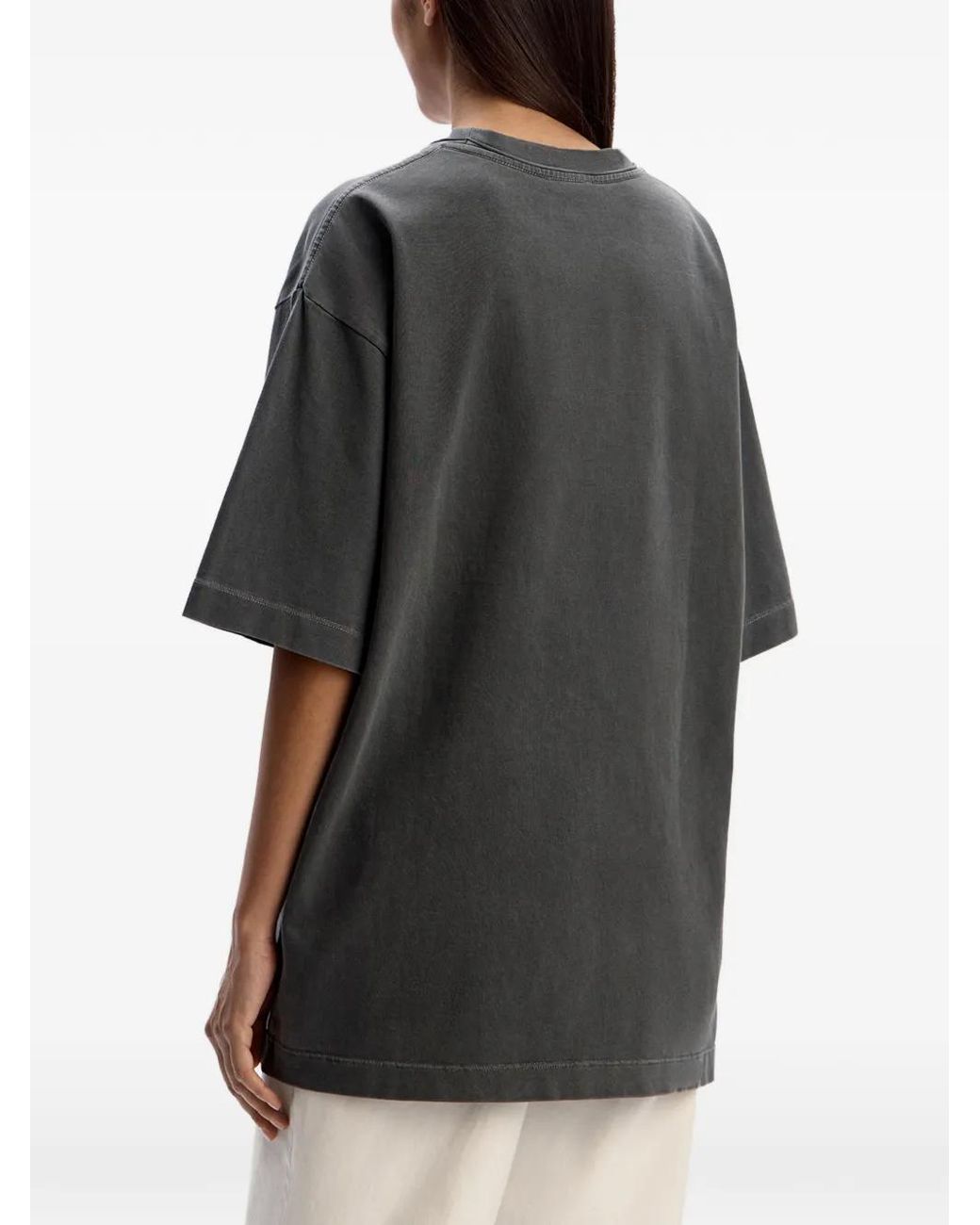 12 STOREEZ Gray Crew-Neck T-Shirt