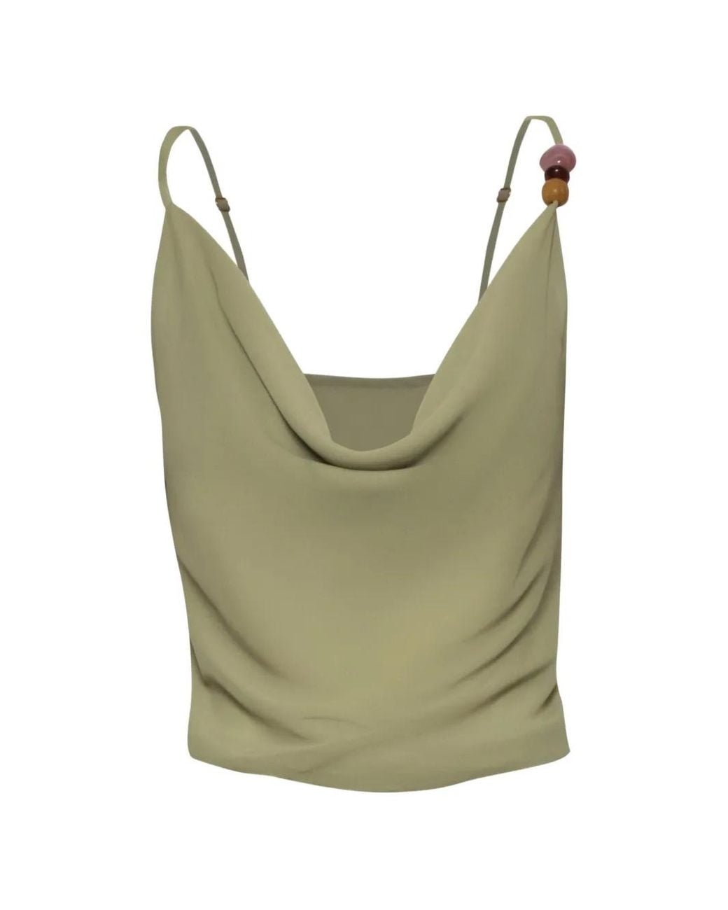 Baobab Green Carlota Stone-Embellished Top