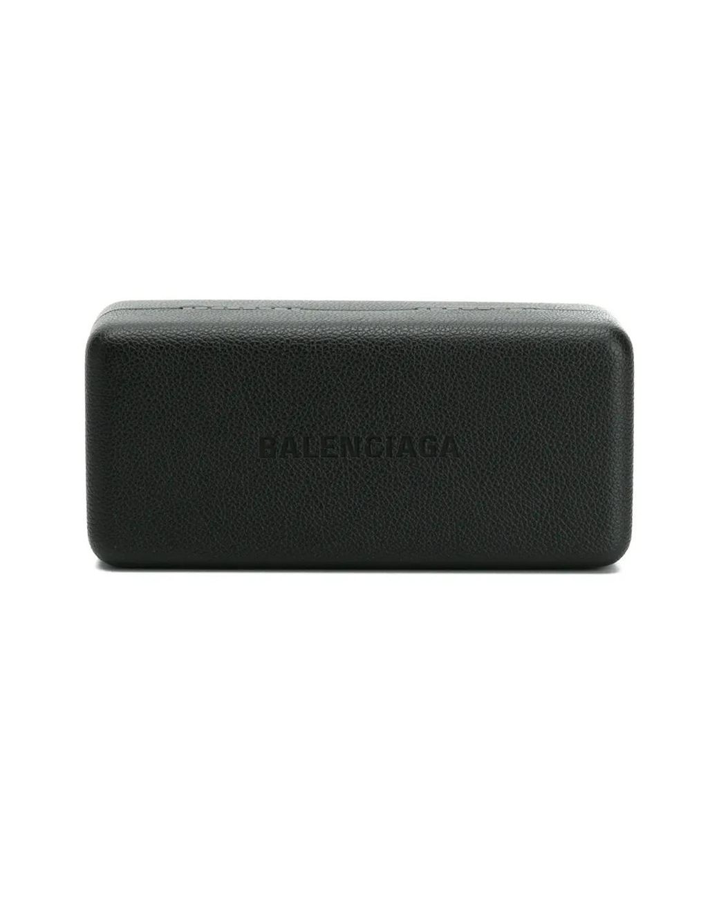 Balenciaga Black Hybrid D-Frame Squared Sunglasses