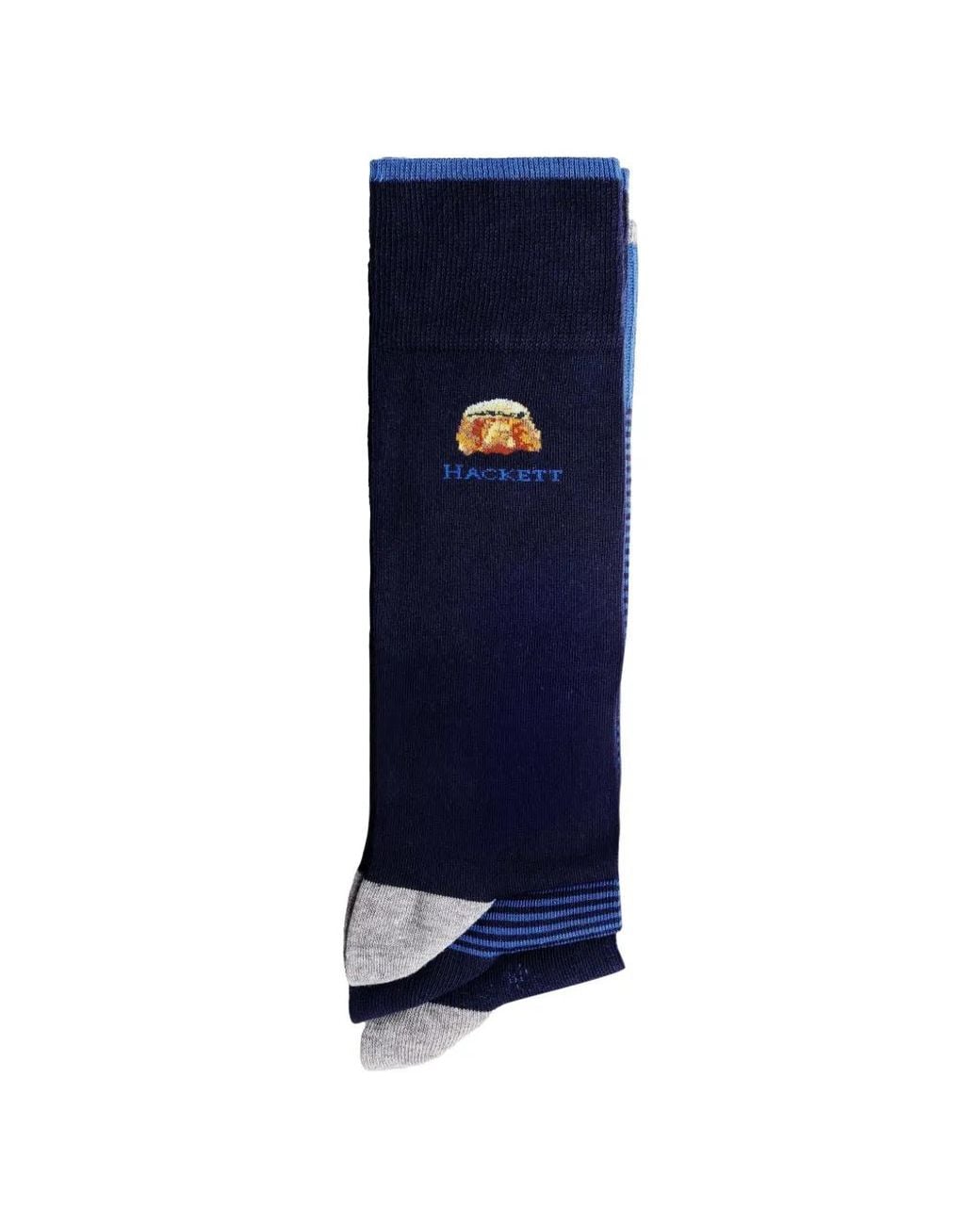 Hackett Blue Lot De Trois Paires De Chaussettes Harry À Rayures for men