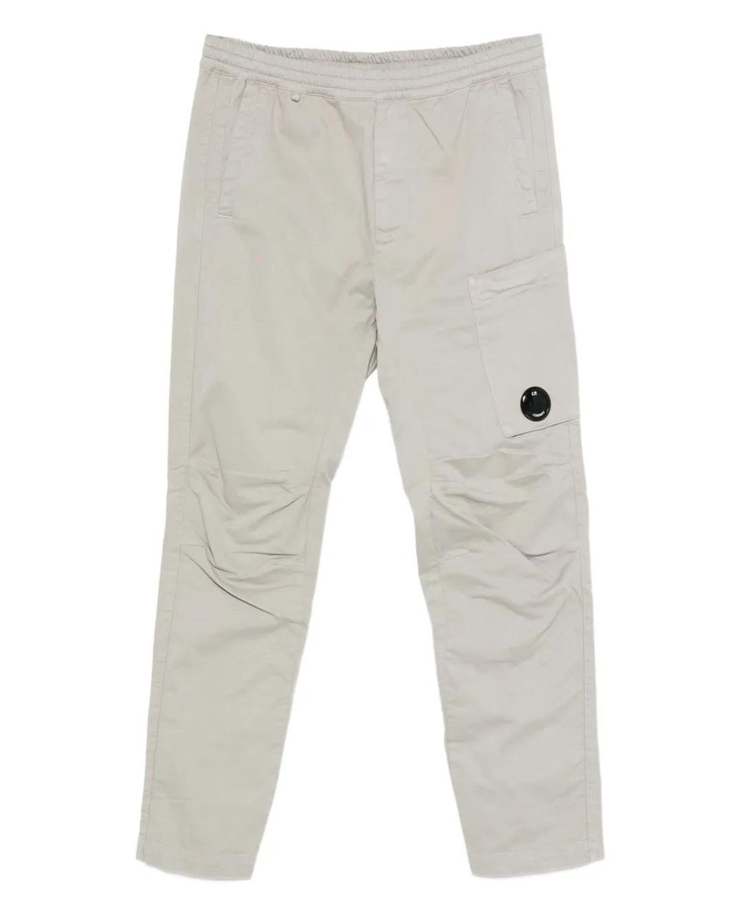 C P Company Gray C.P.Company Cotton Elastane Pants for men