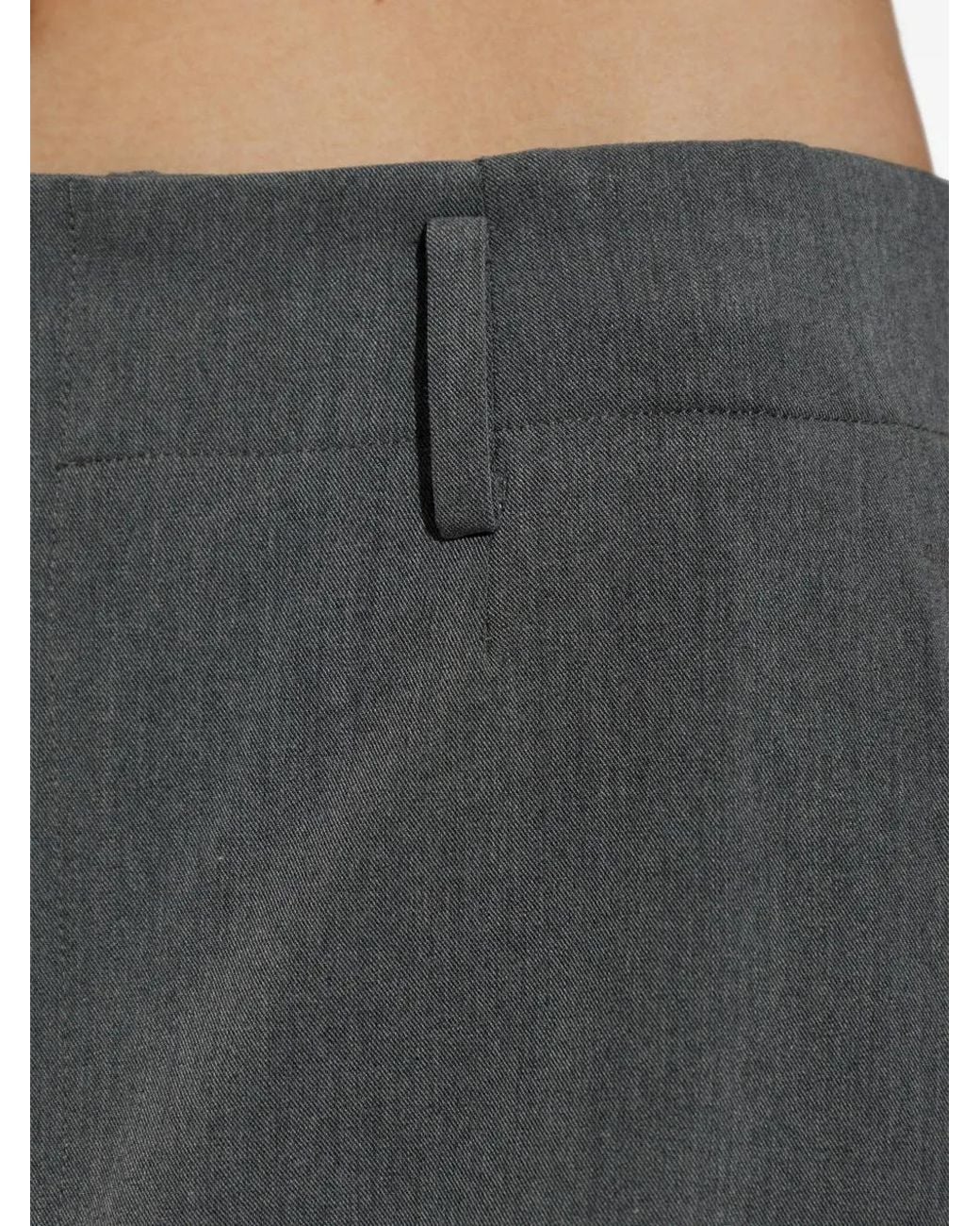 Akep Mini-Rok Met Riemlussen in het Gray