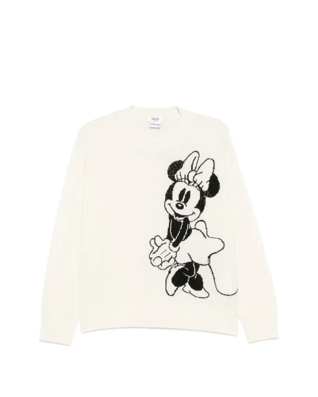 Liu Jo White X Disney Minnie Mouse Intarsia-Knit Sweater