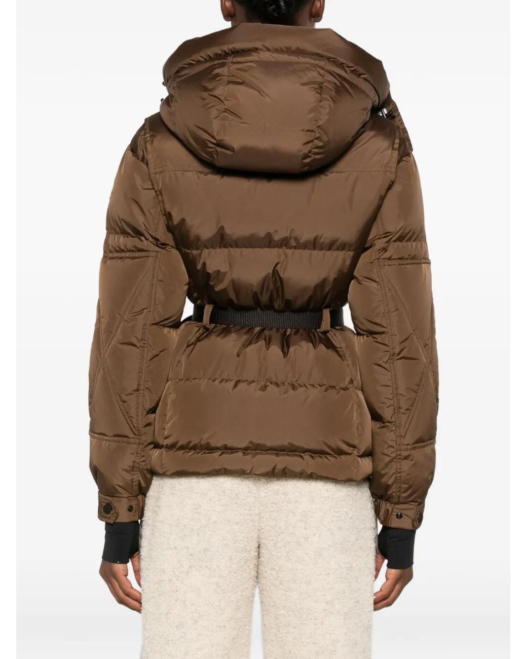 Moncler Brown Quilted Hood Jacket