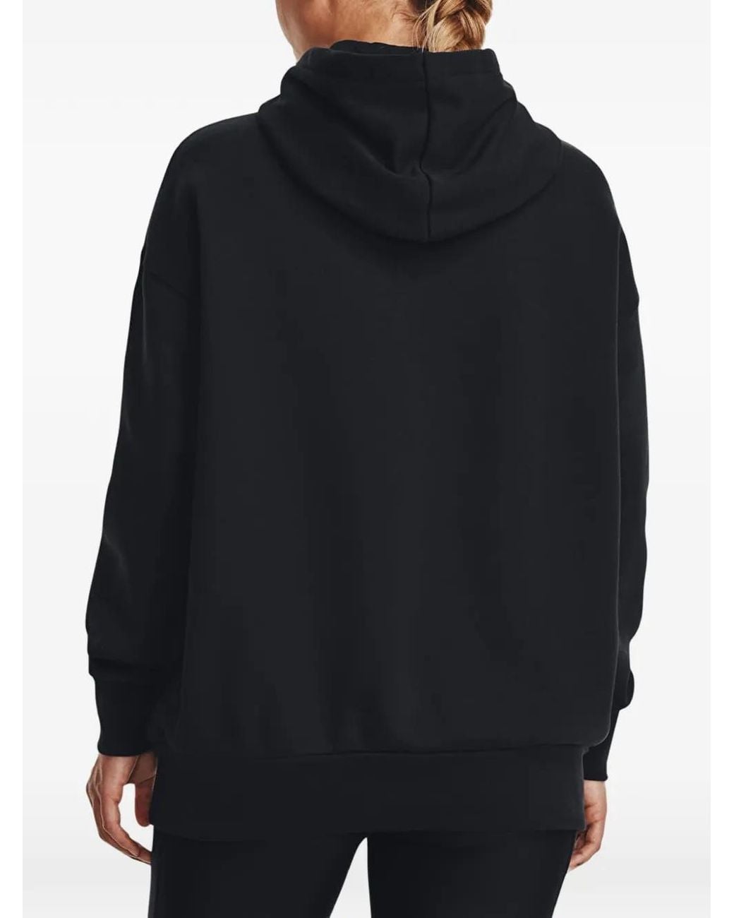 Under Armour Blue Hoodie Icon À Logo Imprimé Et Lien De Resserrage