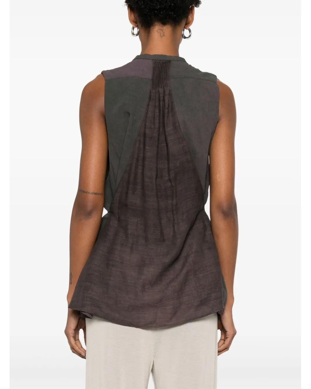 Ziggy Chen Gray Panelled Waistcoat