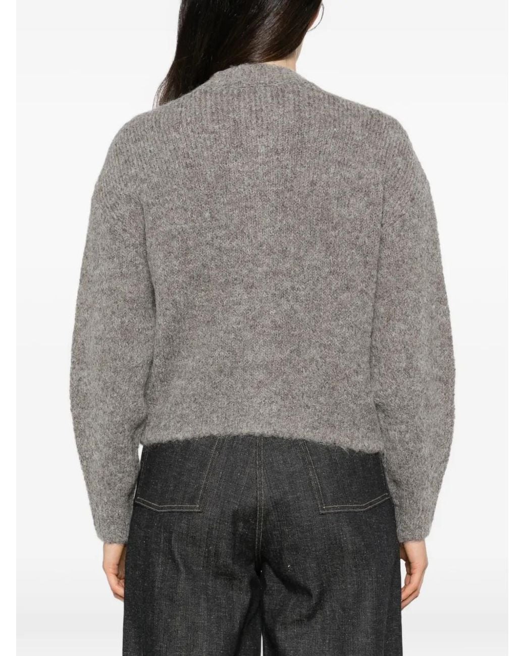 Low Classic Gray Zip-Up Cardigan