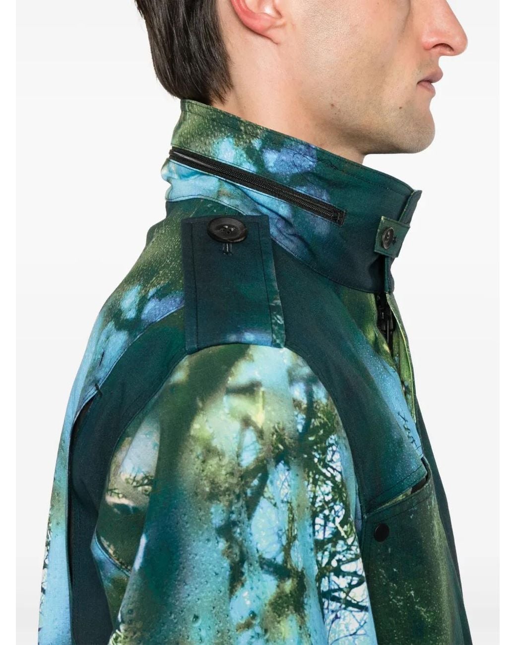 Y-3 Green Aop Jacket for men