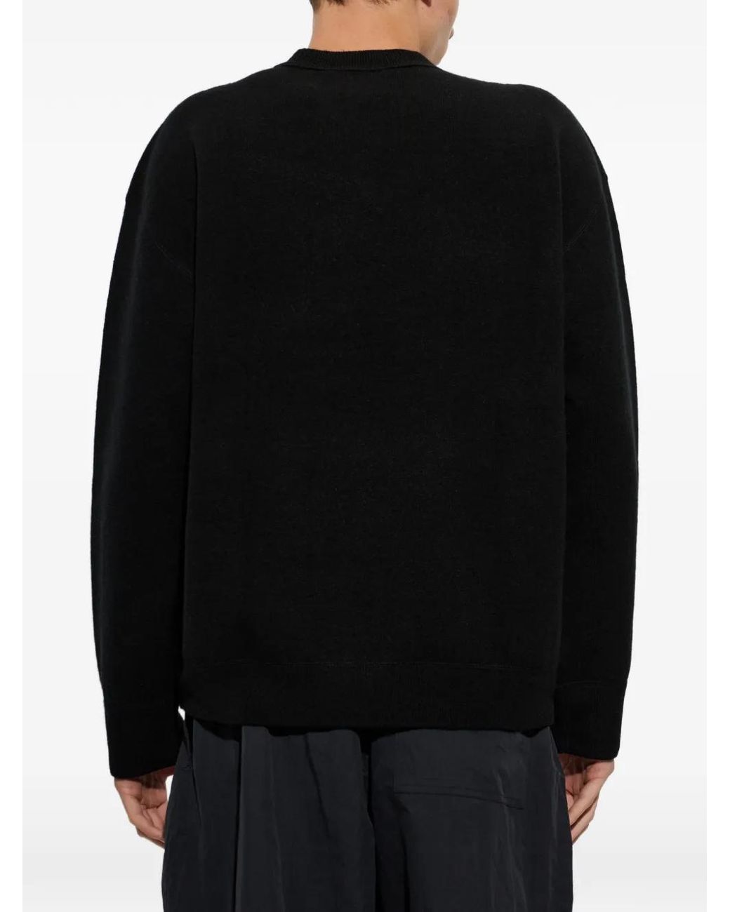 Studio Nicholson Black Moray Crew-Neck Sweater