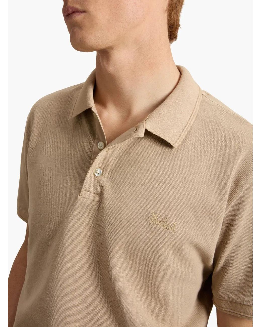 Woolrich Poloshirt in het Natural voor heren