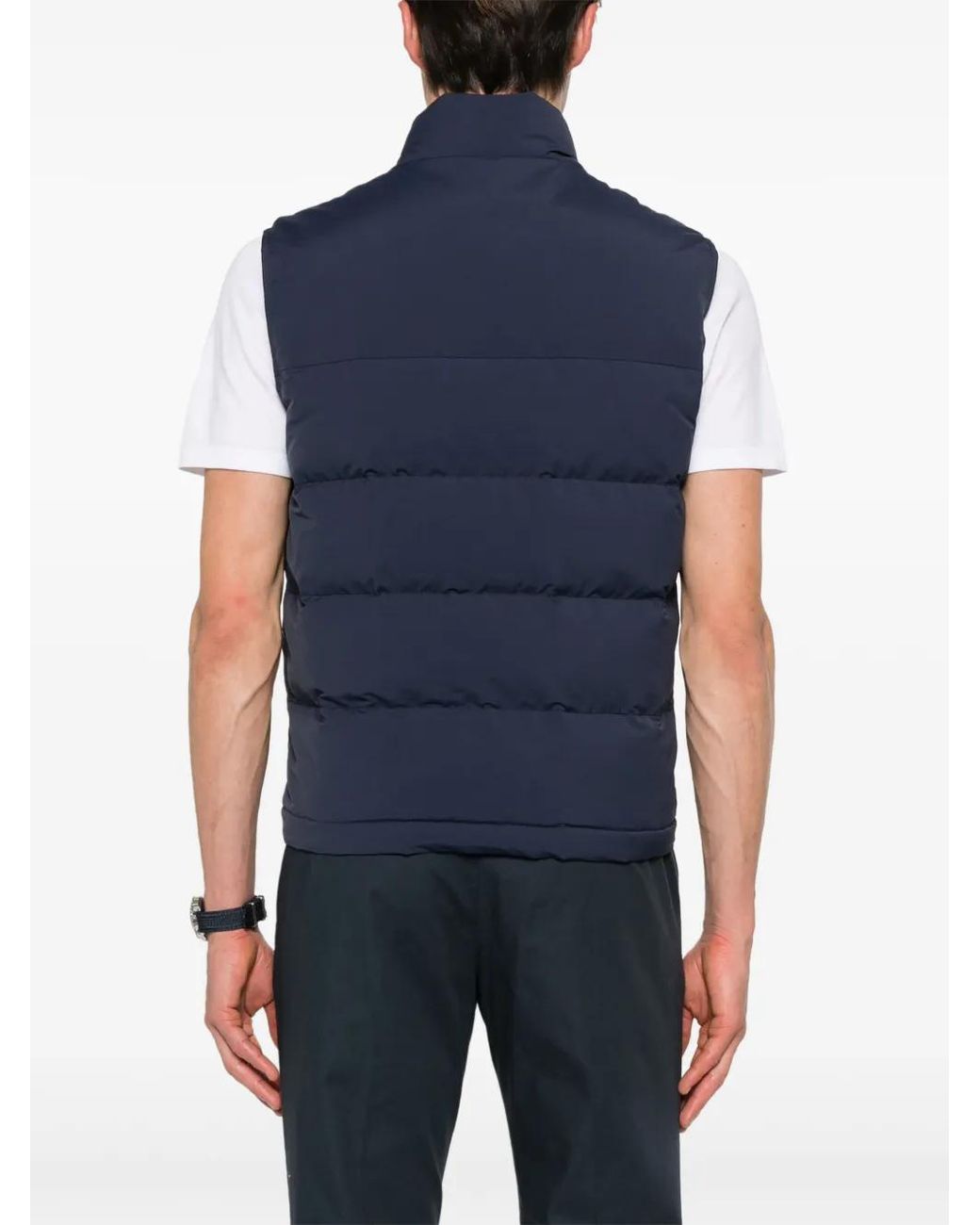 Chaleco Acolchado Con Cremallera Eleventy de hombre de color Blue