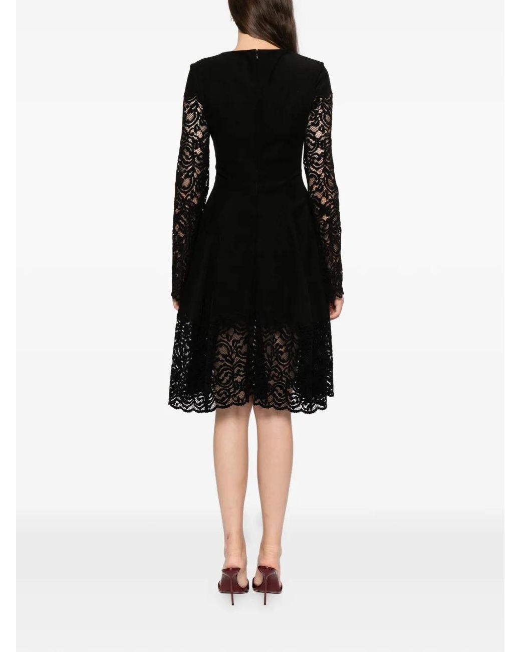 Saiid Kobeisy Black Lace Short Dress