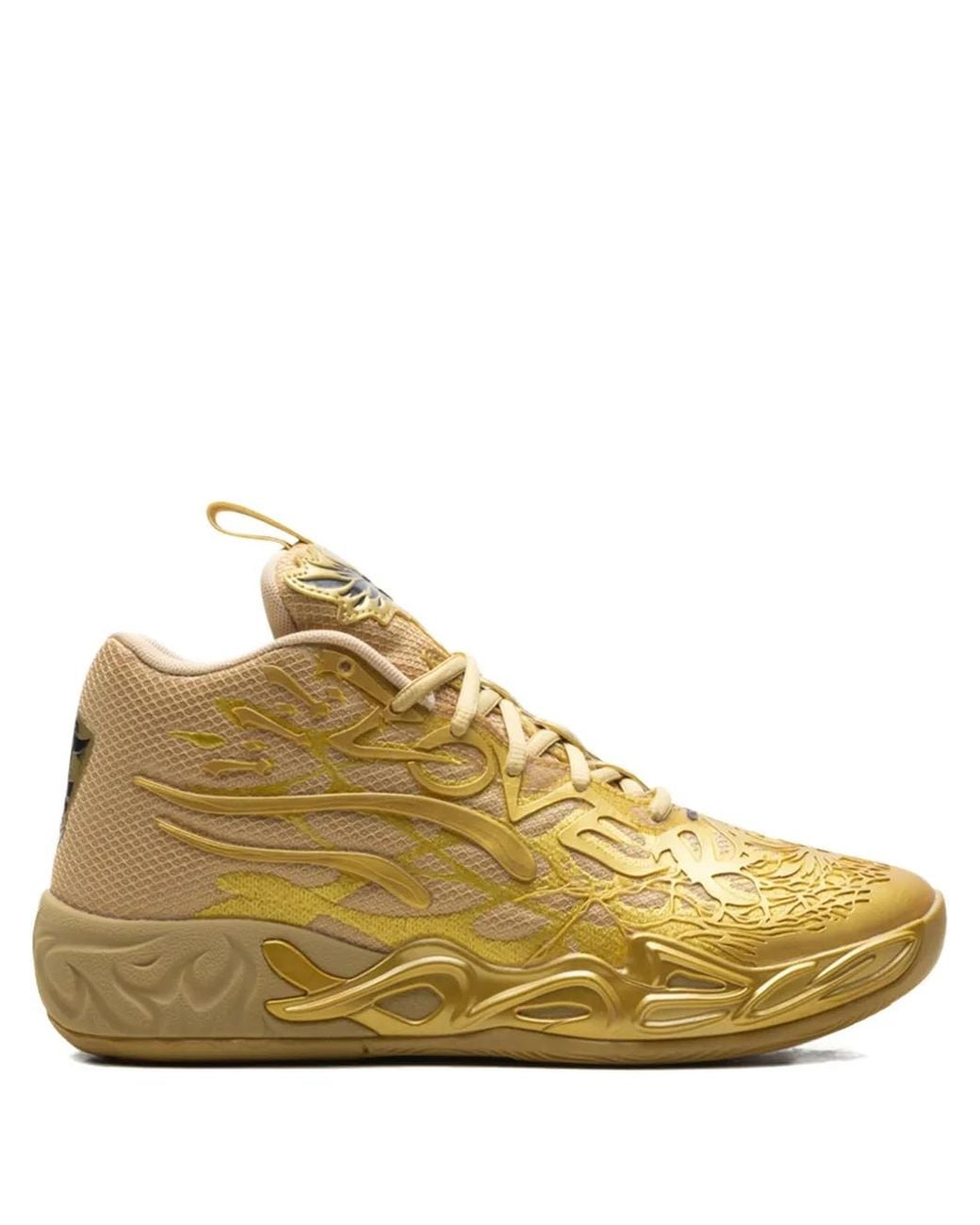 PUMA Yellow Mb.04 Golden Child Basketball Shoes for men