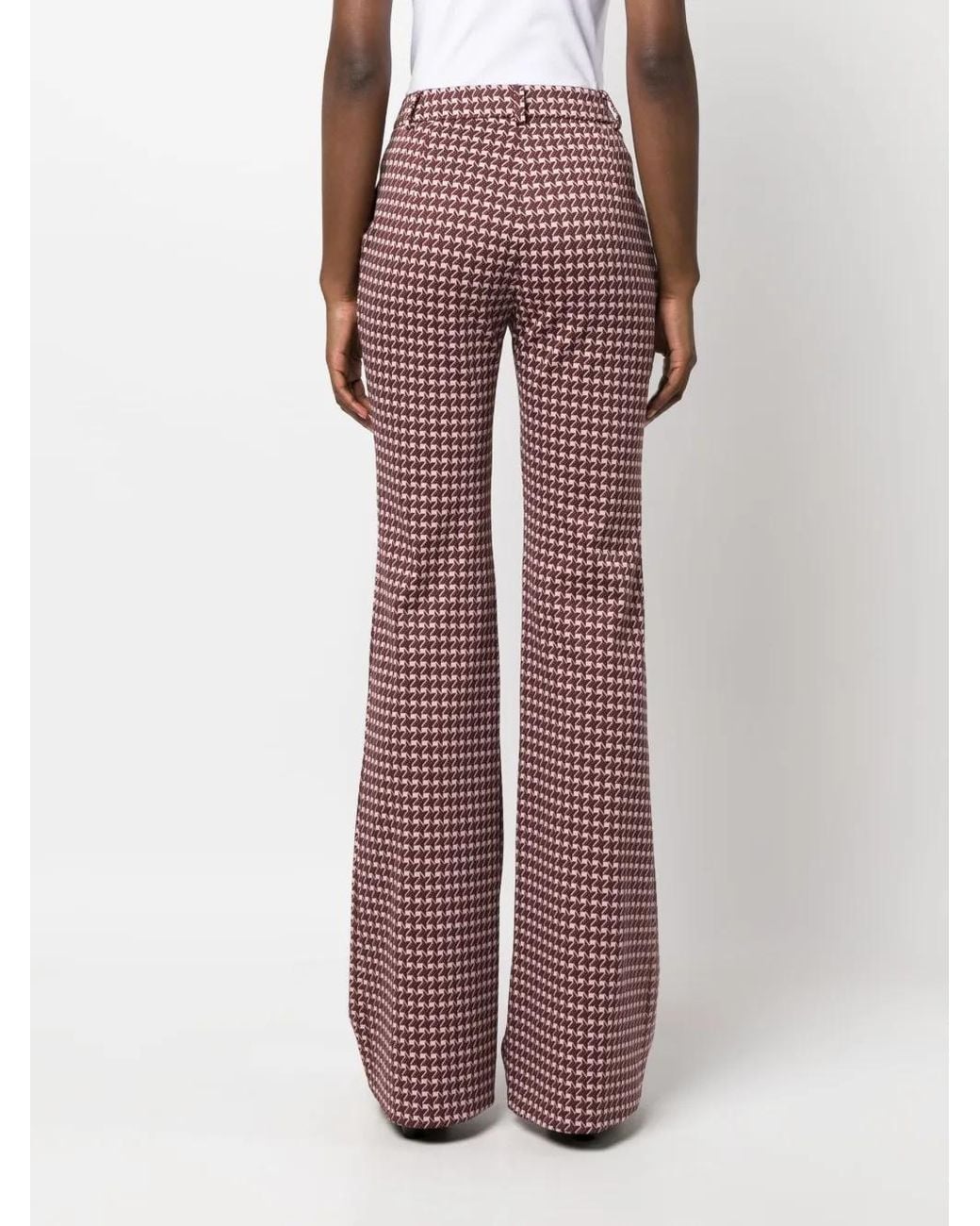 Moschino Broek Met Print in het Purple