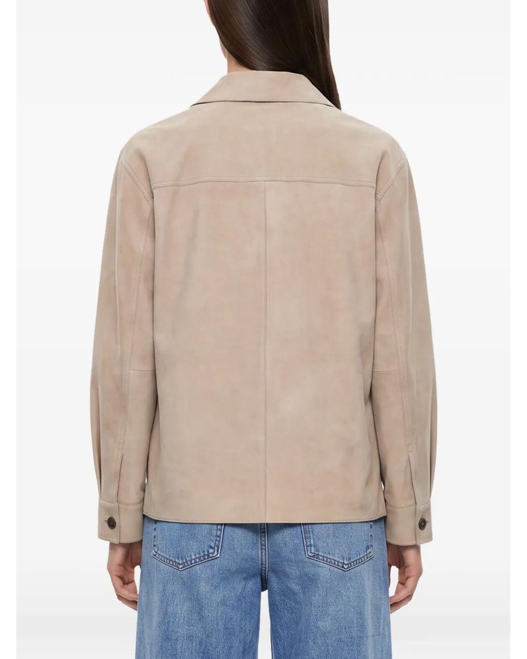 Weekend by Maxmara Natural Ghiera Button-Up Patch-Pocket Jacket