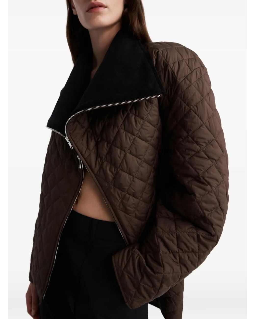 Anna Quan Brown Morandi Quilted Jacket
