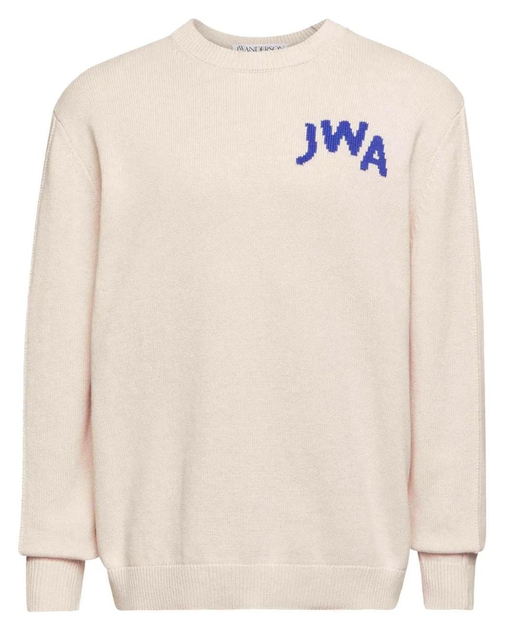 J.W. Anderson Natural Intarsia Logo Jumper for men