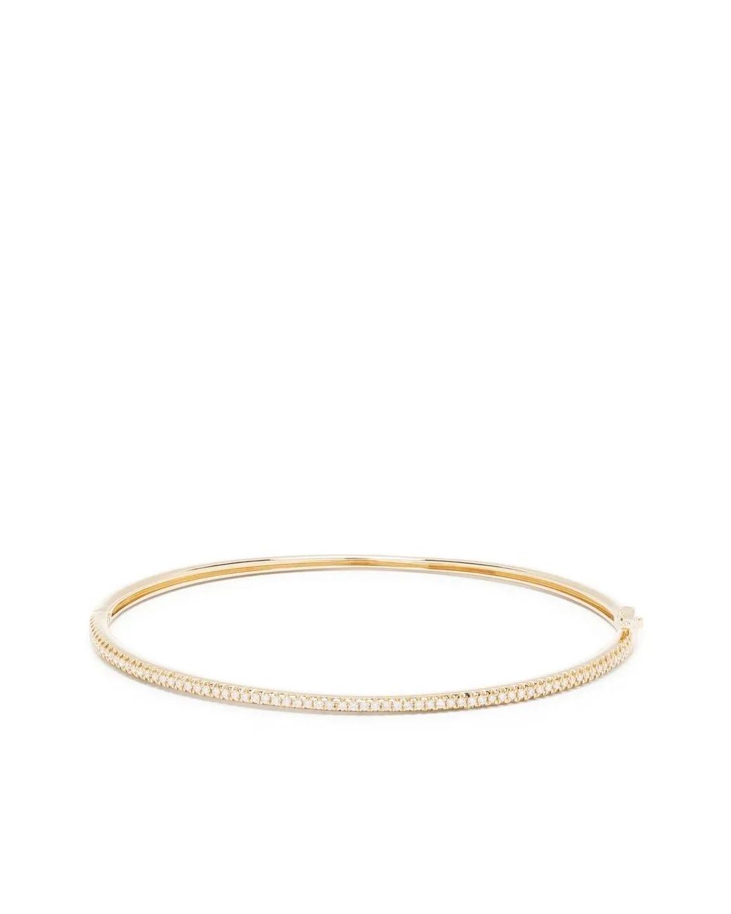 Mizuki Natural 14Kt Sea Of Beauty Diamond Bangle