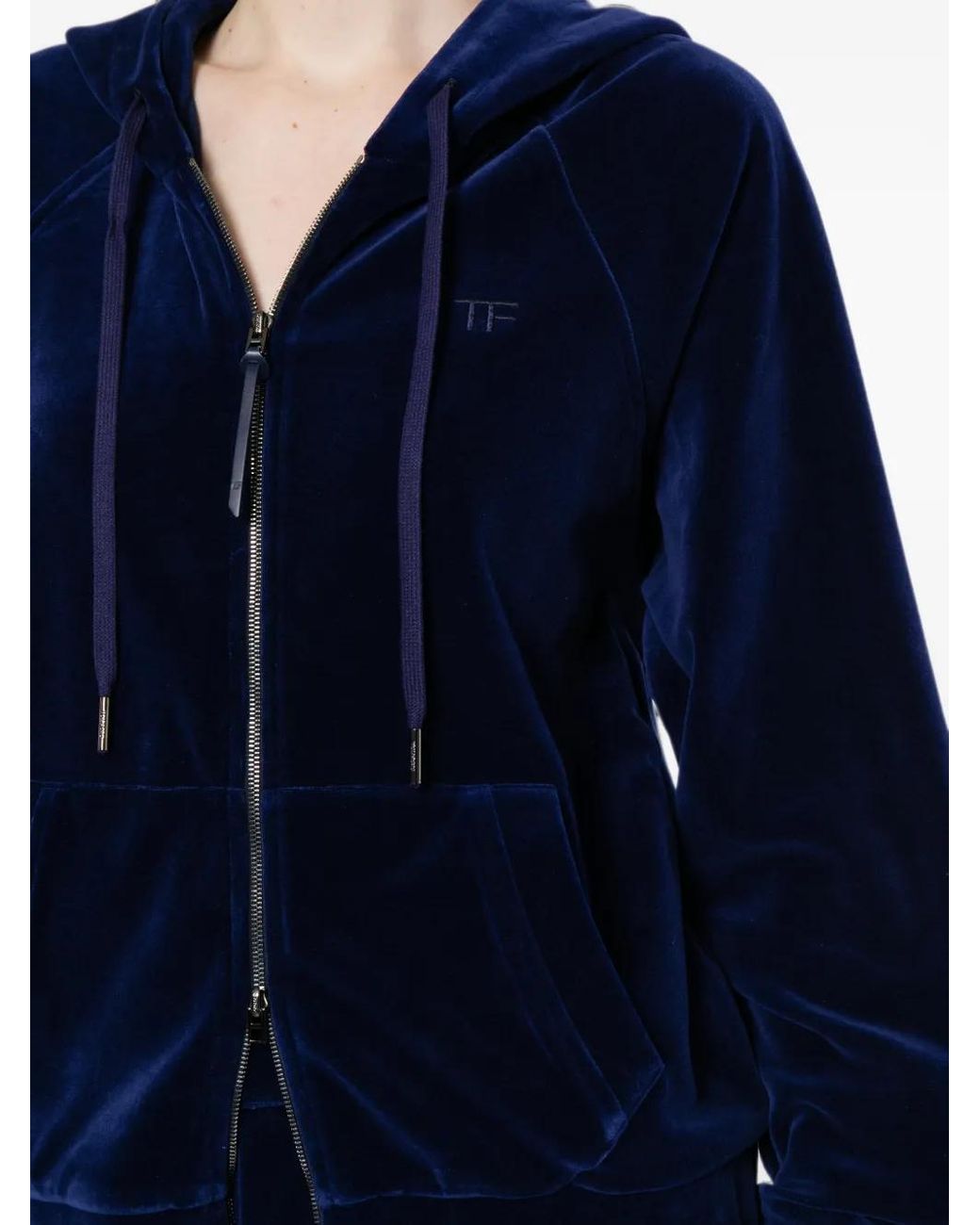 Tom Ford Blue Tf Hoodie