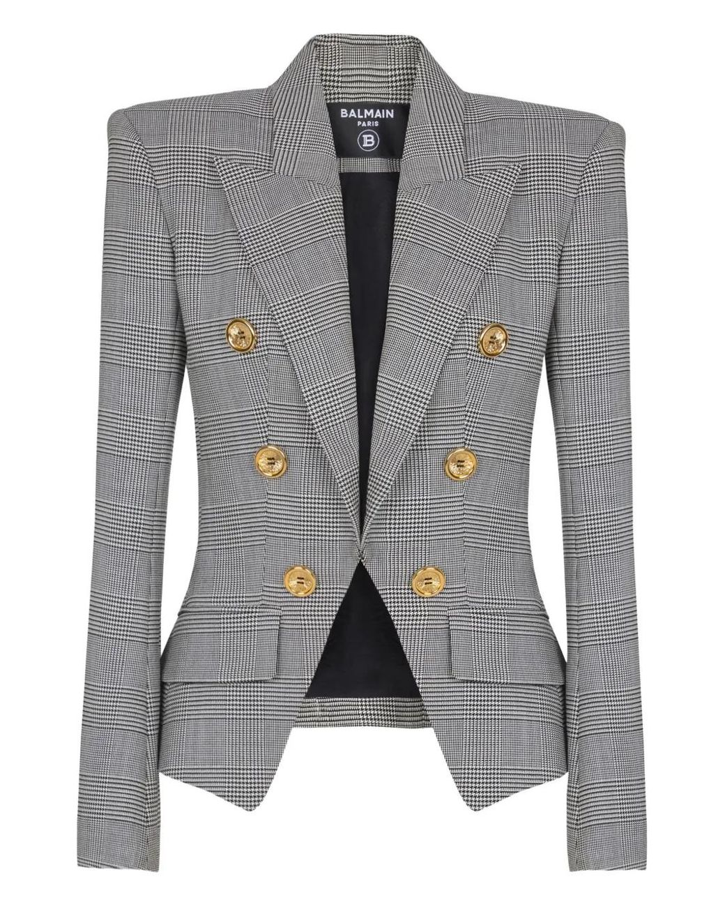Balmain Gray 6-Buttons Jacket