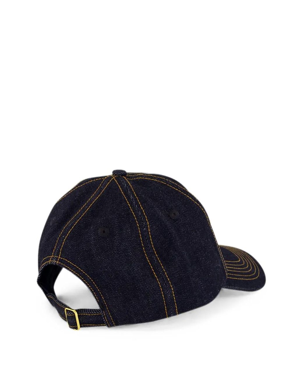 Casablanca Blue Logo-Patch Denim Cap for men