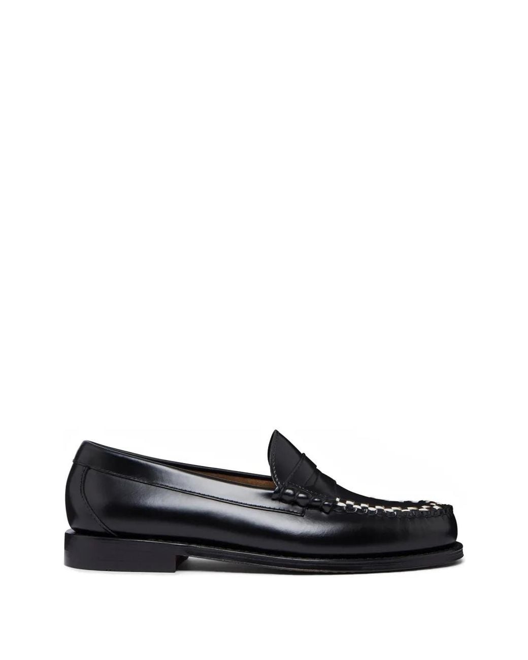 G.H.BASS Black Weejuns Larson Weave Loafers for men