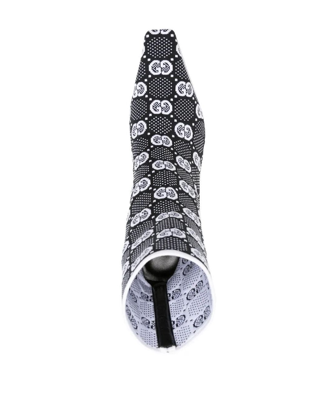Gucci Black GG Knit Bootie