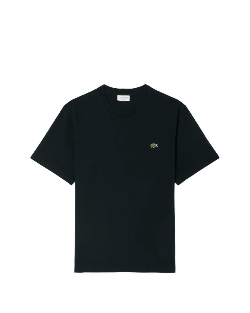 Lacoste Black T-Shirt En Coton for men