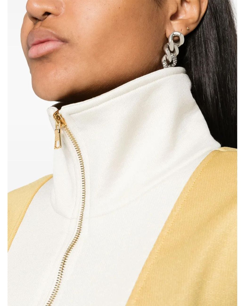 Palm Angels Green Colour-Block Track Jacket