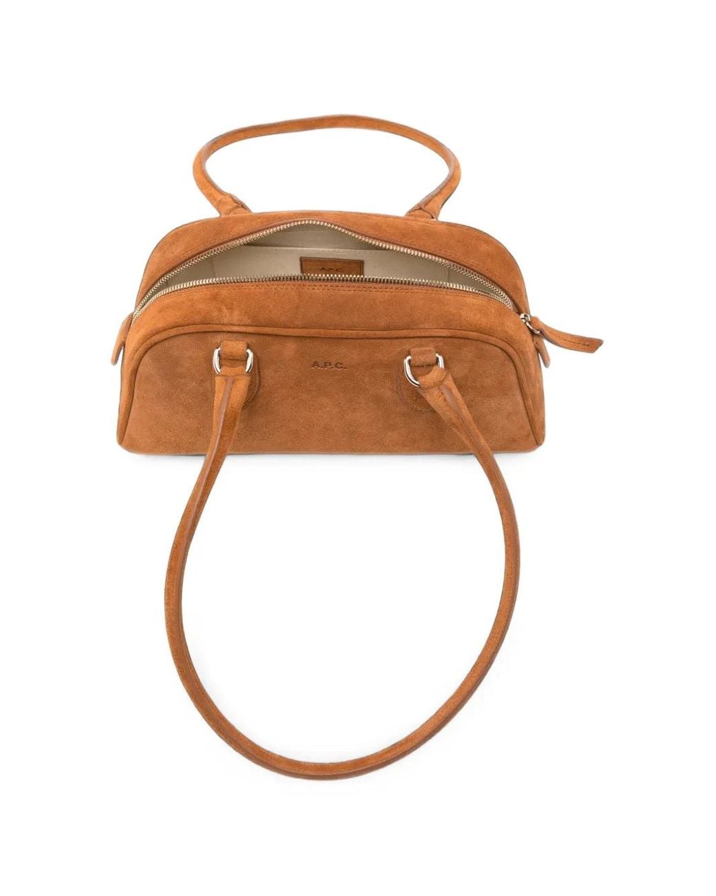 A.P.C. Brown Paloma Suede Tote Bag