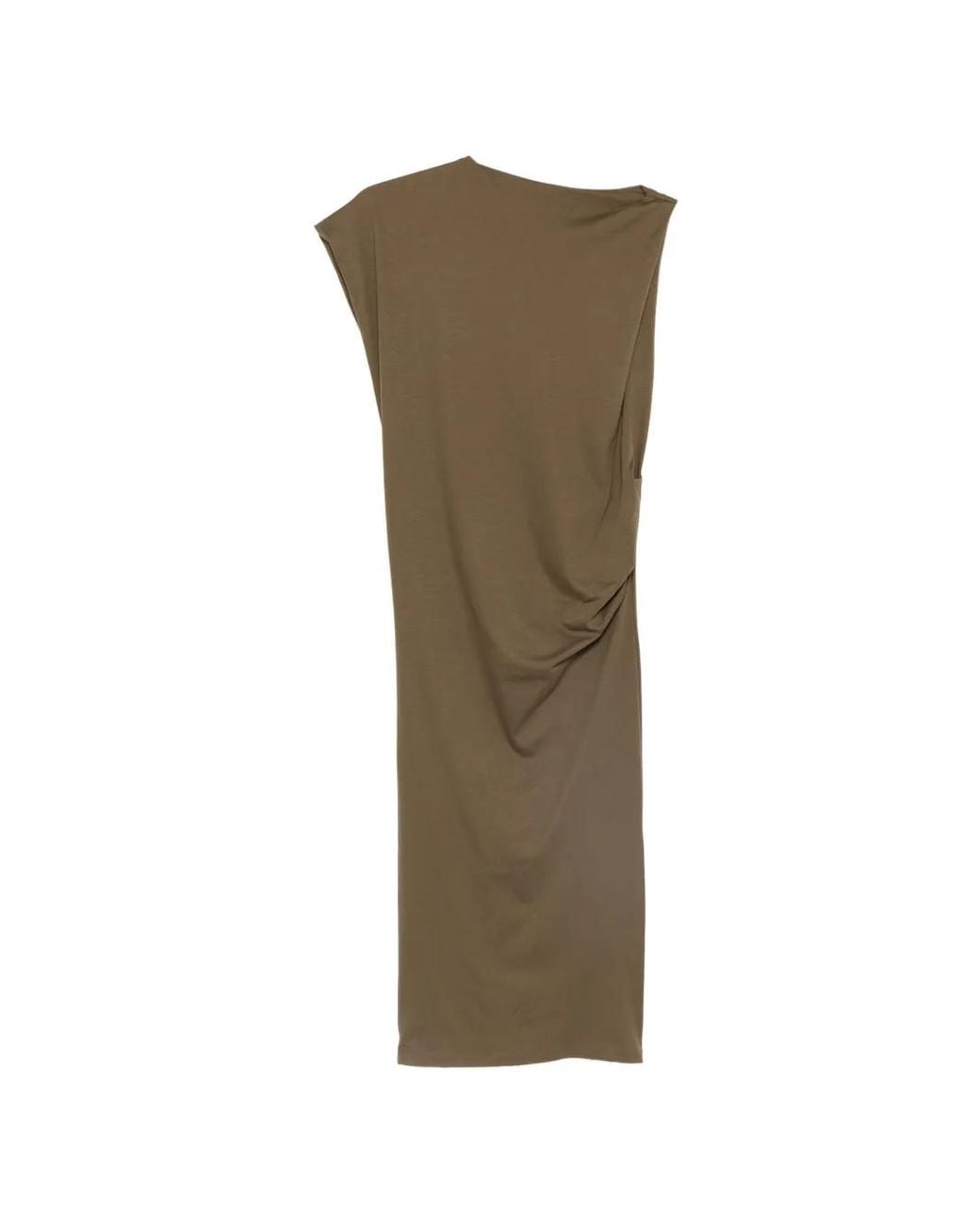 Jacquemus Green Asymmetrical Midi Dress
