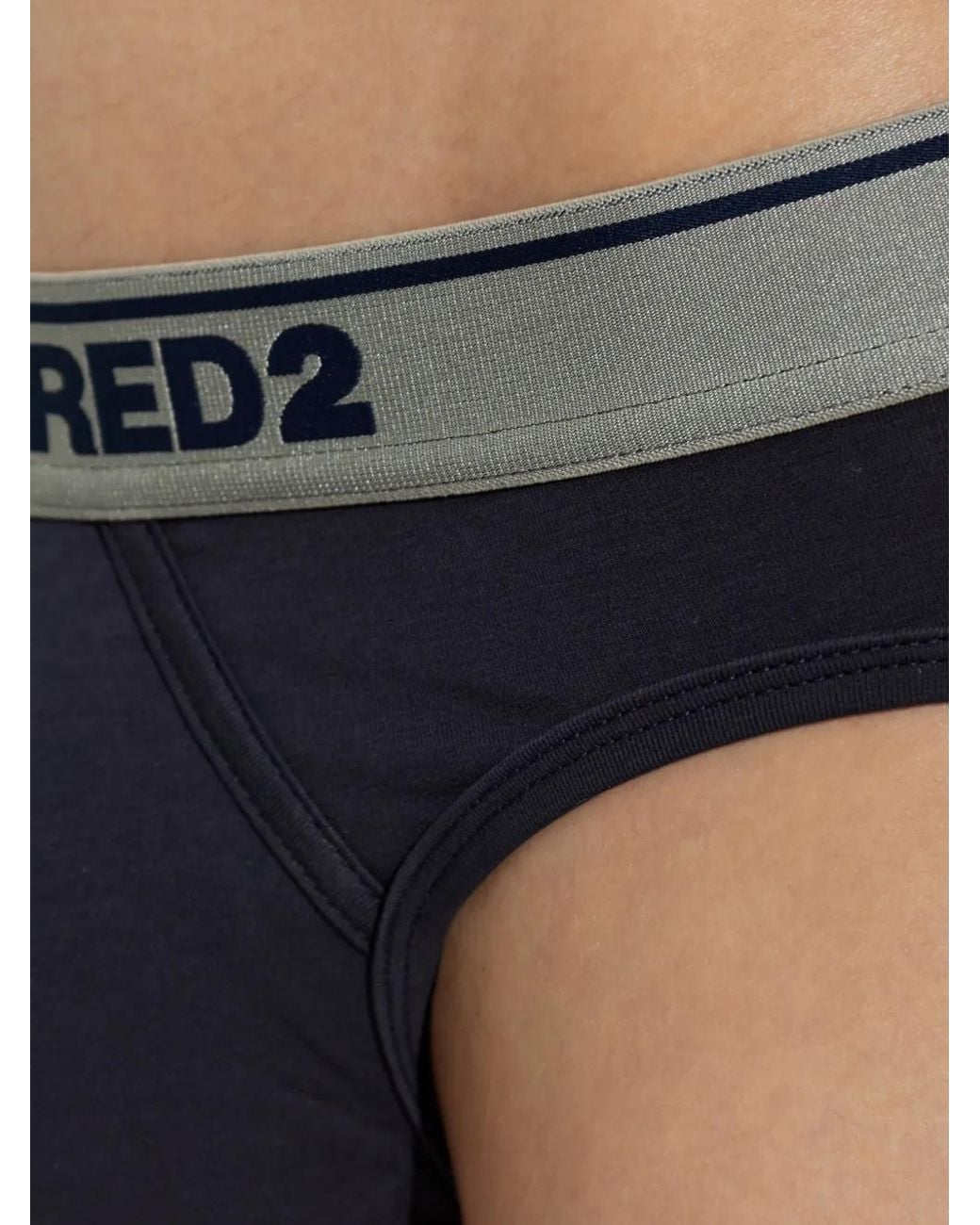 DSquared² Black Logo-Waistband Briefs for men