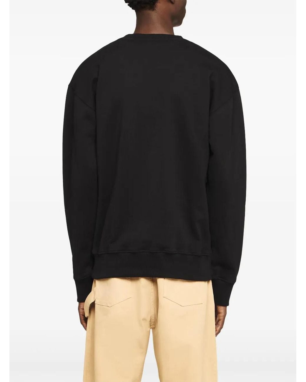 J.W. Anderson Black Sweatshirt With Subtle Logo Detail for men