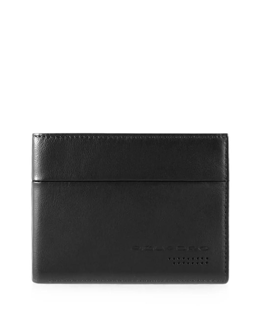 Piquadro Black Bifold Wallet for men