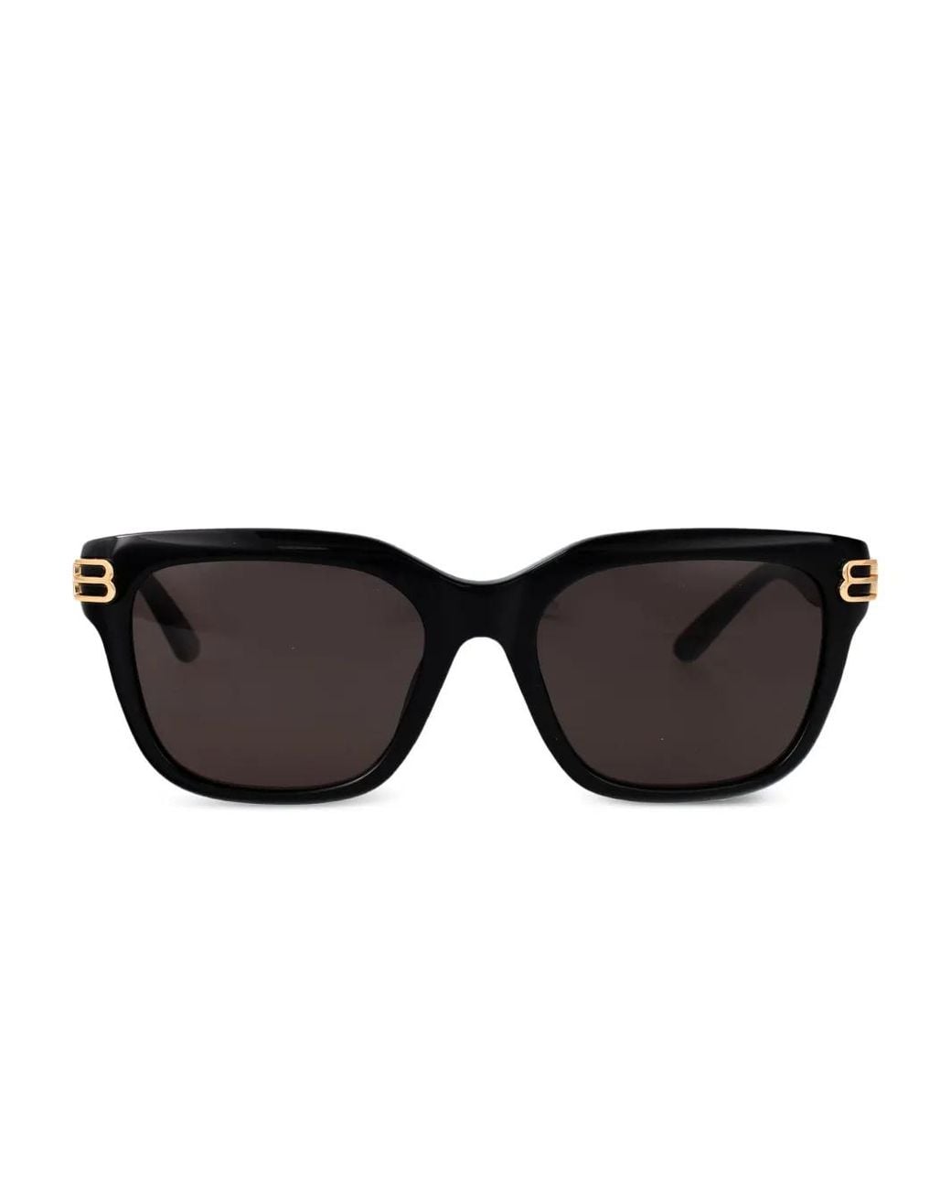 Balenciaga Black Bb-Logo Square-Frame Sunglasses
