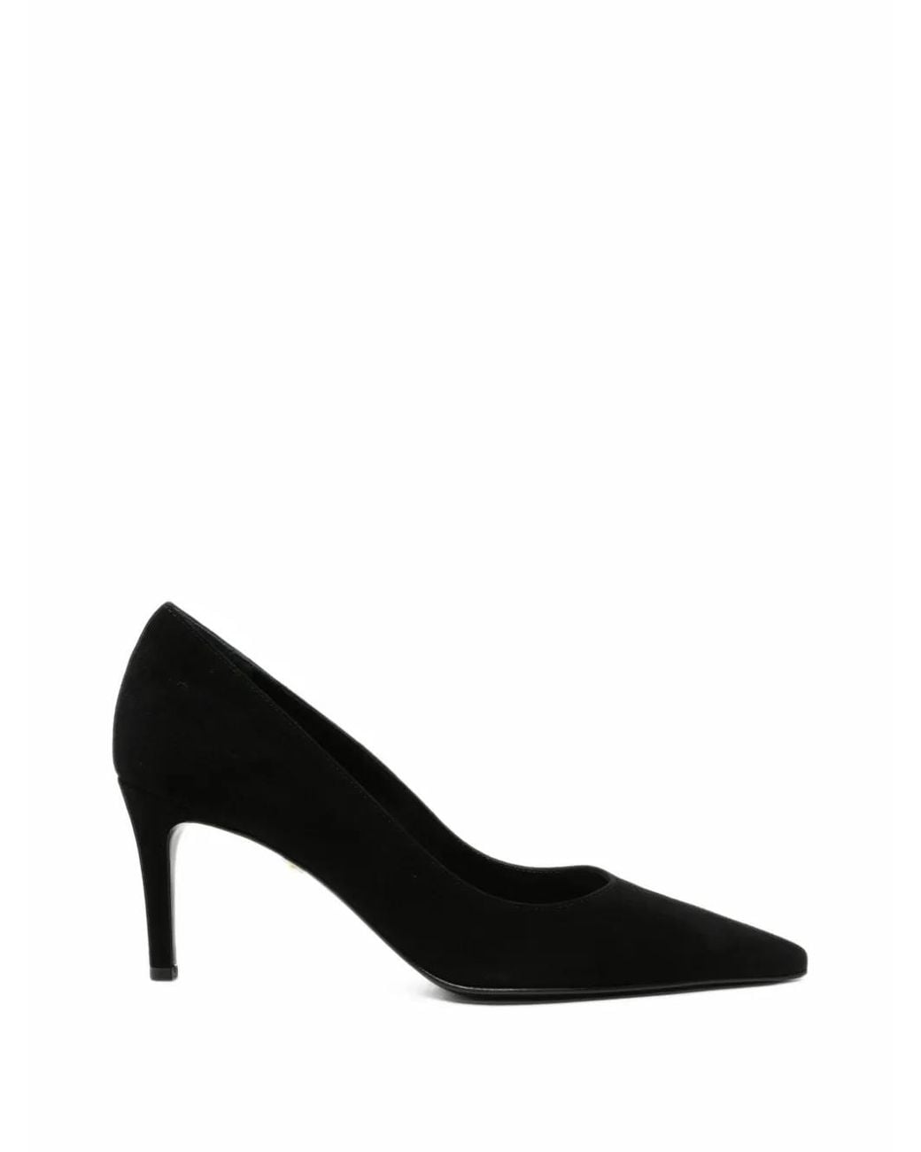 Baldinini Black Suede Pointed-Toe Pumps