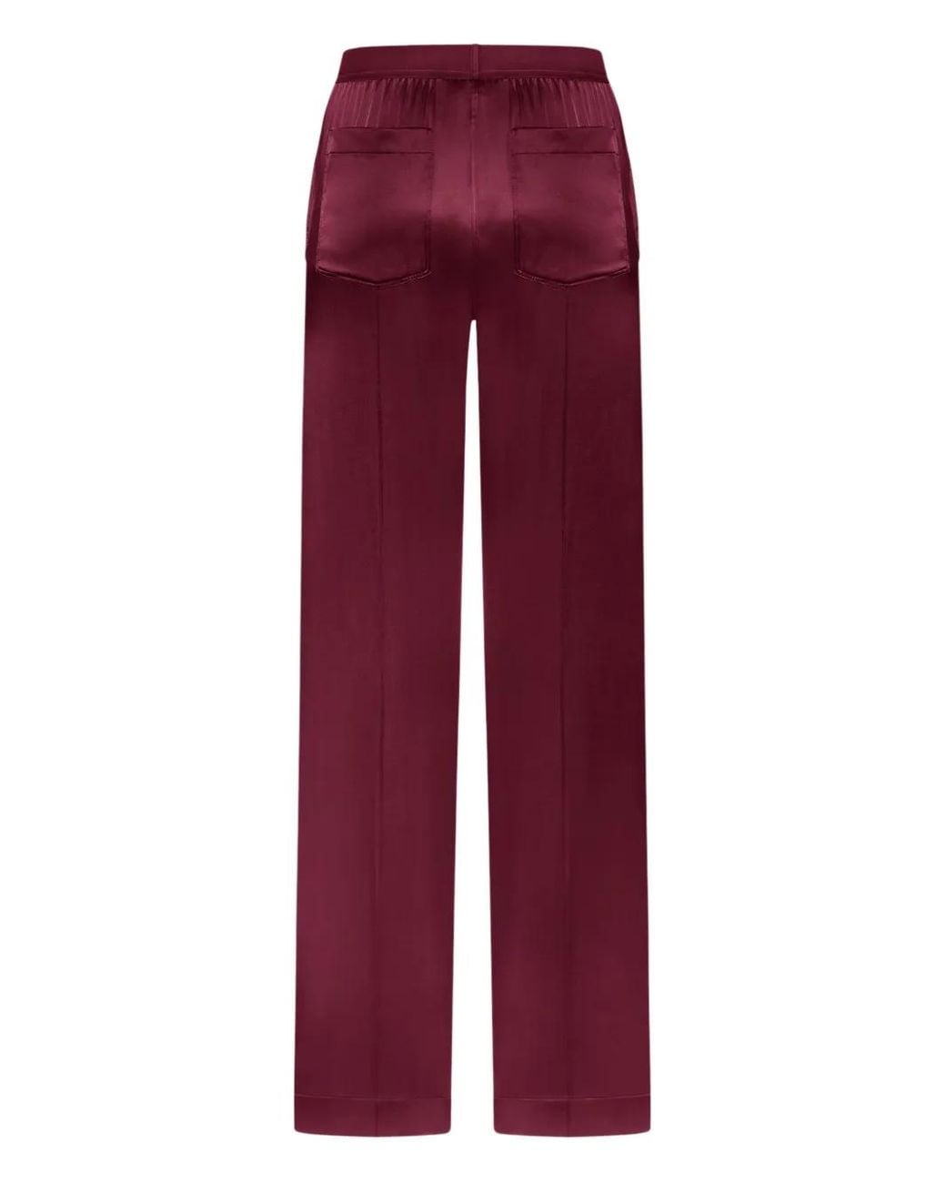 Tom Ford Red Stretch Silk Pants