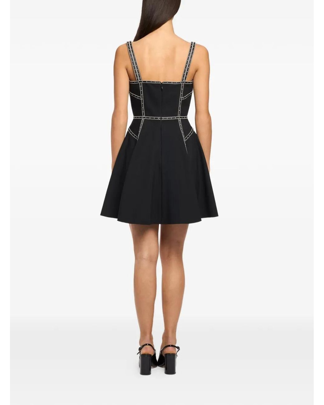 Cinq À Sept Black Jelena Flared Dress
