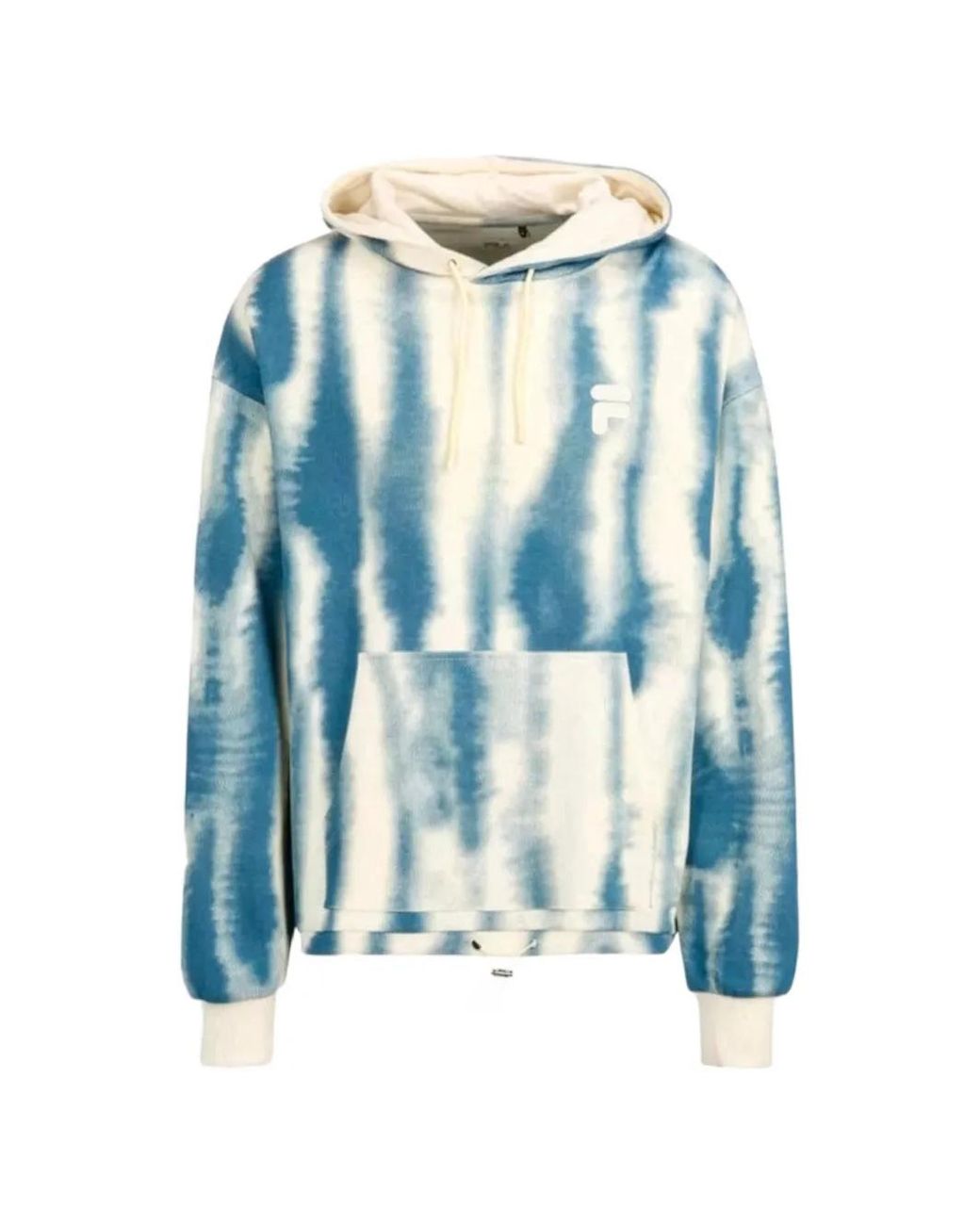 Fila Blue Tie-Dye Drawstring Hoodie for men