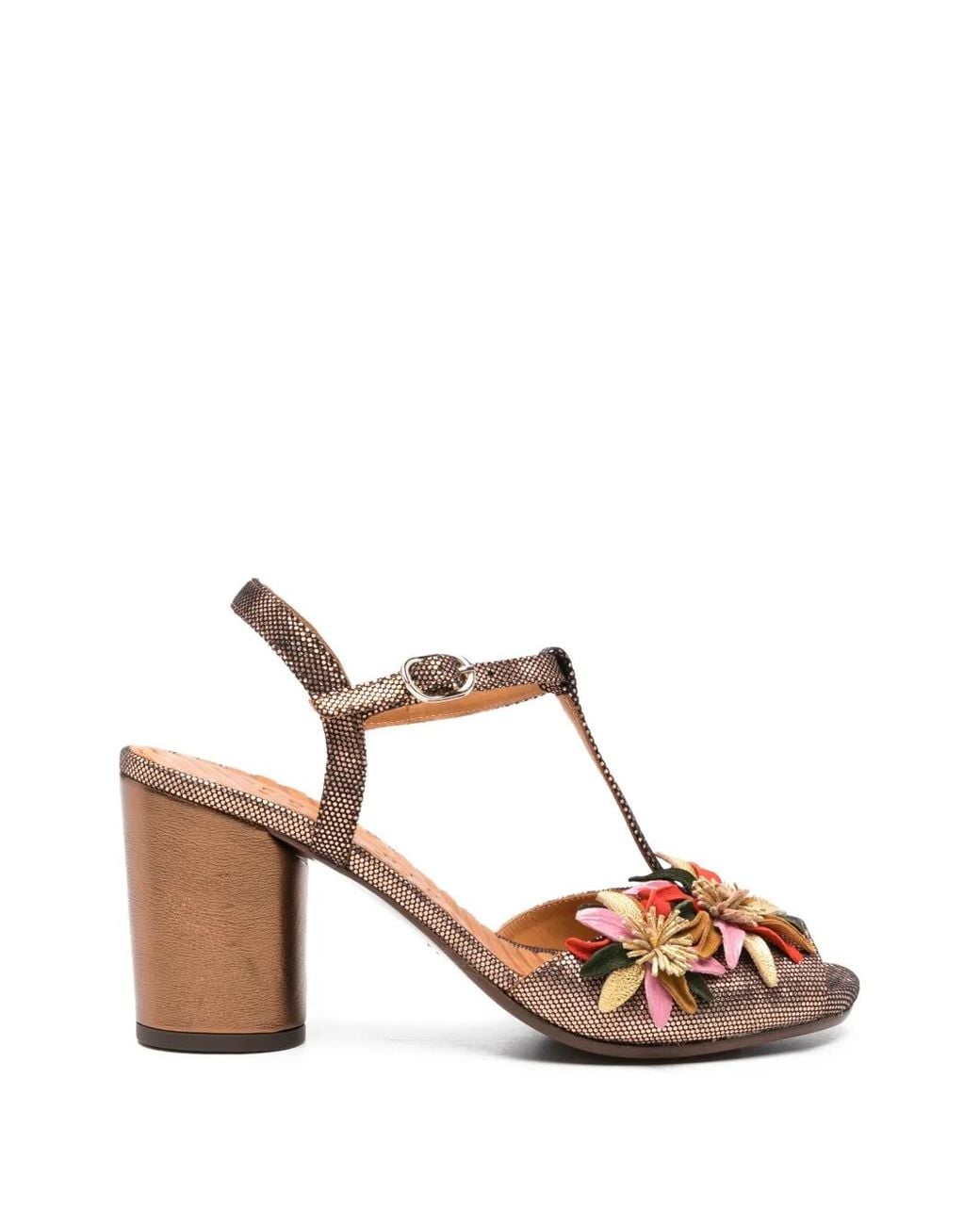 Chie Mihara Pink Baskets Uliva Ornées De Fleurs
