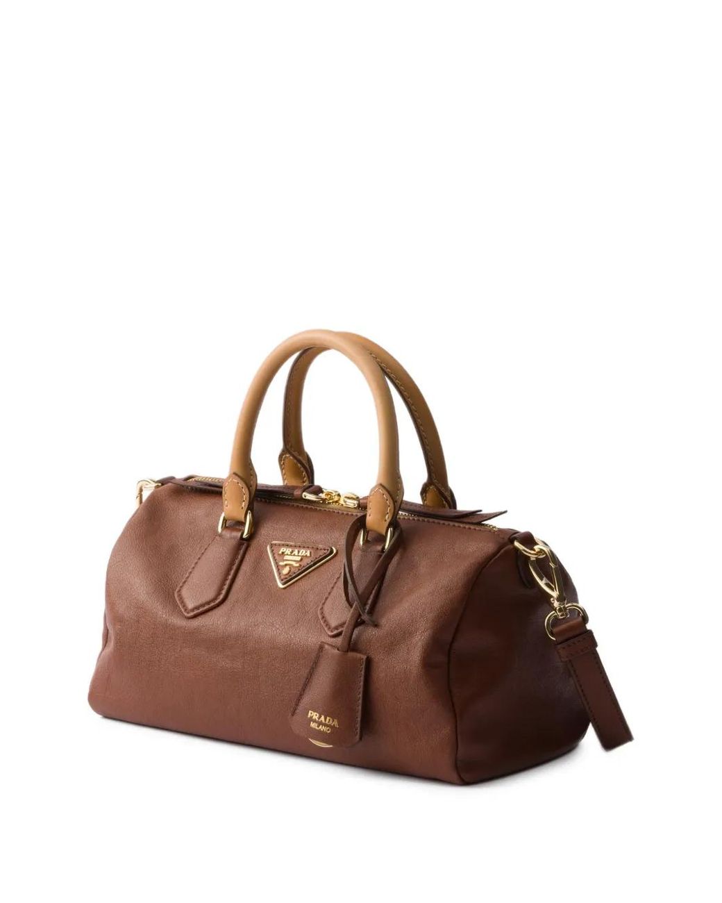 Borsa Piccola Con Manico di Prada in Brown