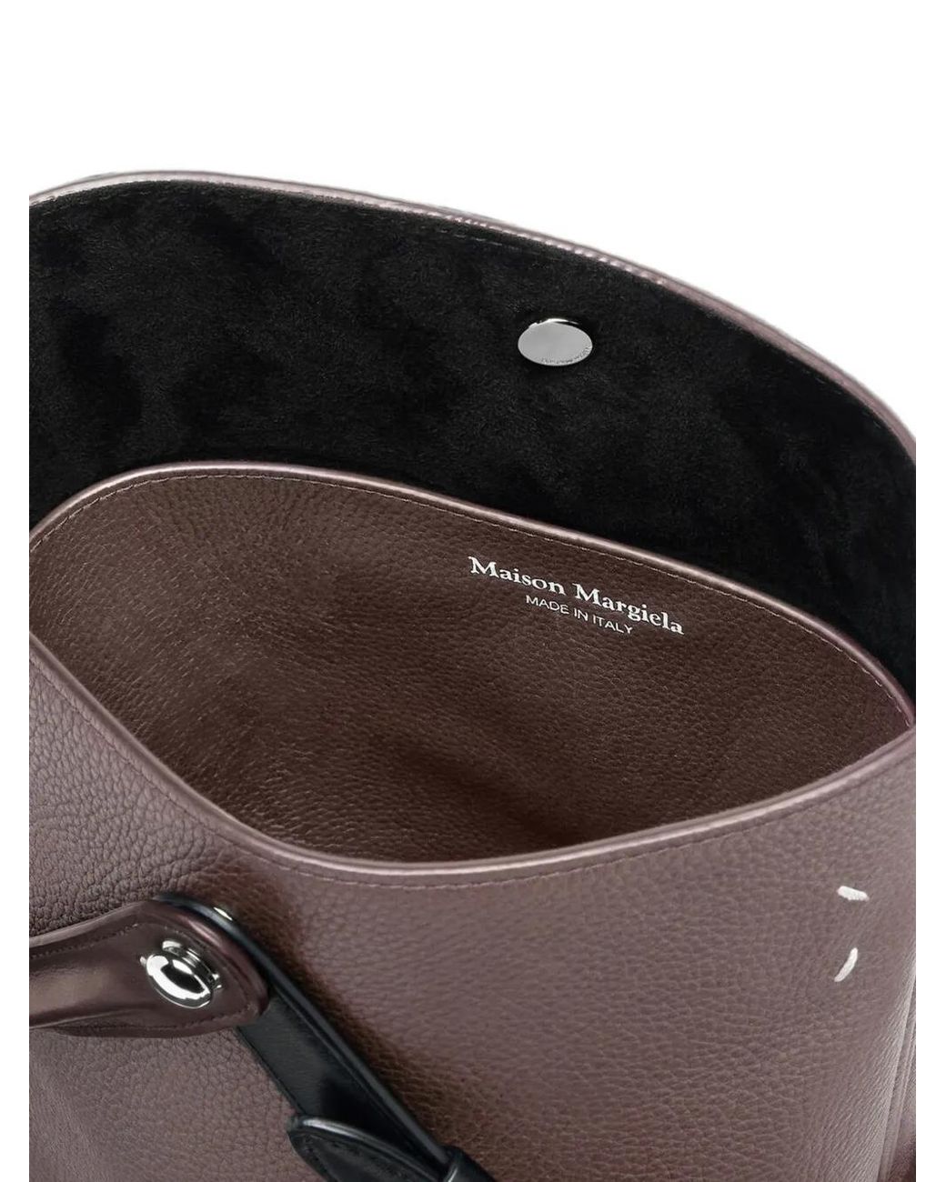Maison Margiela Brown Dress-Age Leather Shoulder Bag