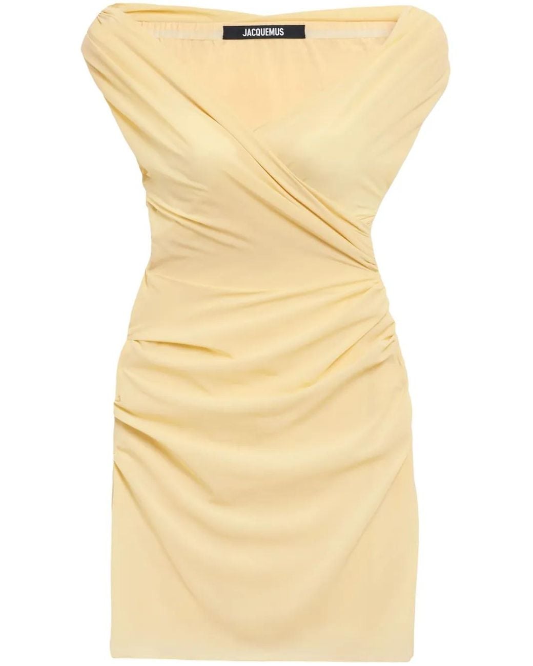 Jacquemus Yellow The Rita Short Dress
