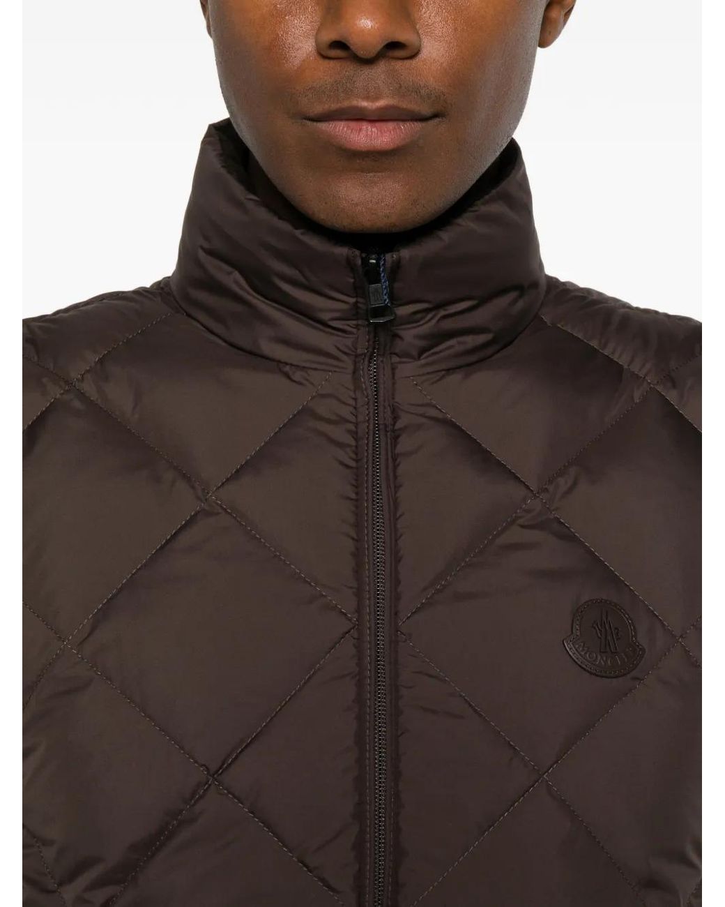 Moncler Chobe Steppweste in Brown für Herren