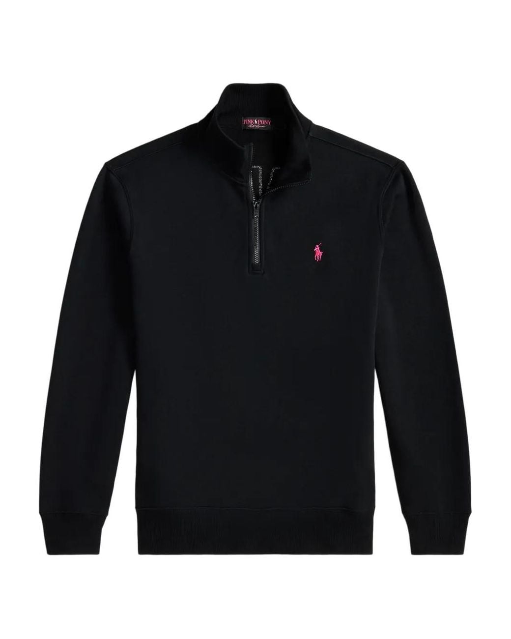 Polo Ralph Lauren Blue Half-Zip Logo-Embroidered Sweater for men