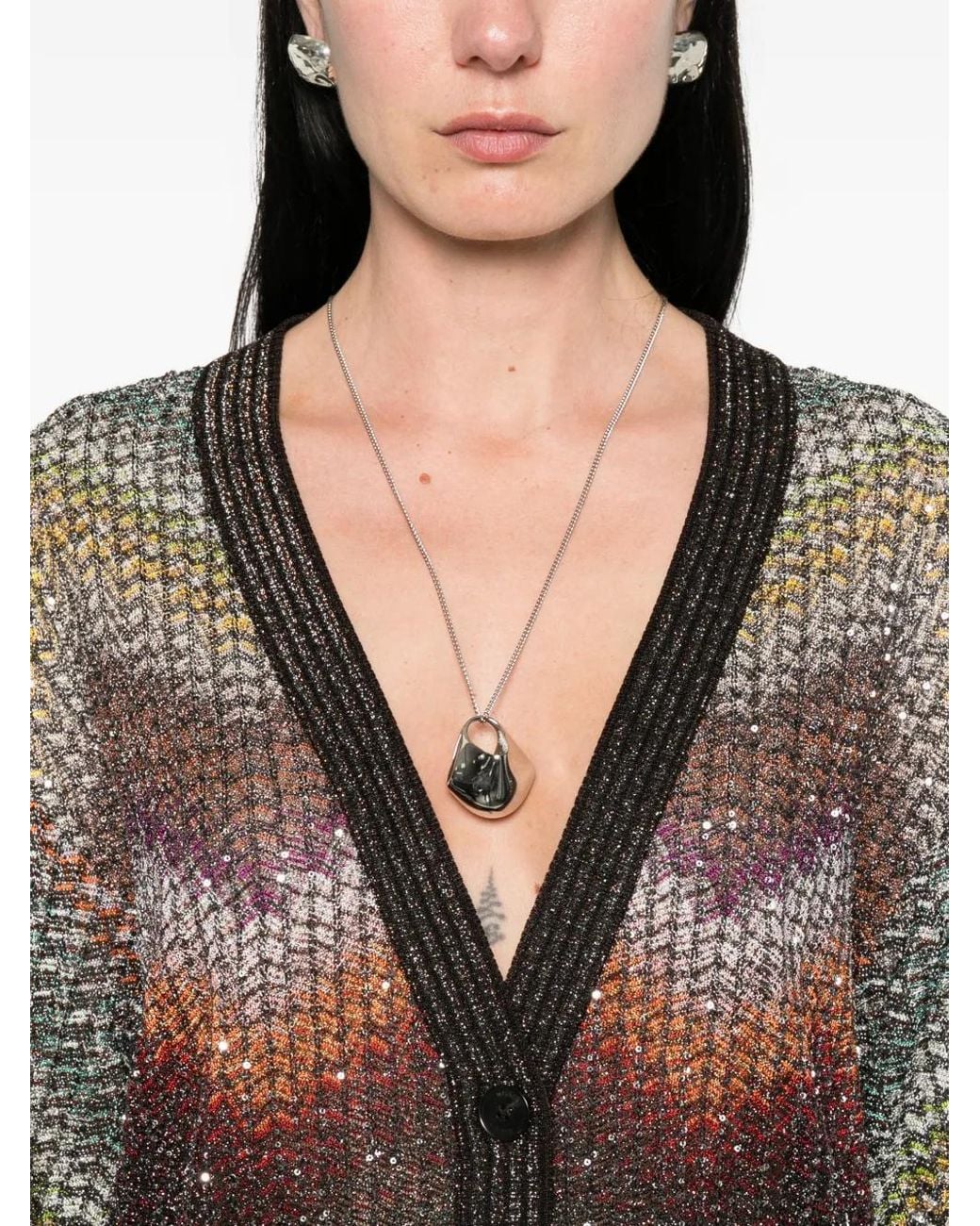Missoni Gray Sequined Cardigan