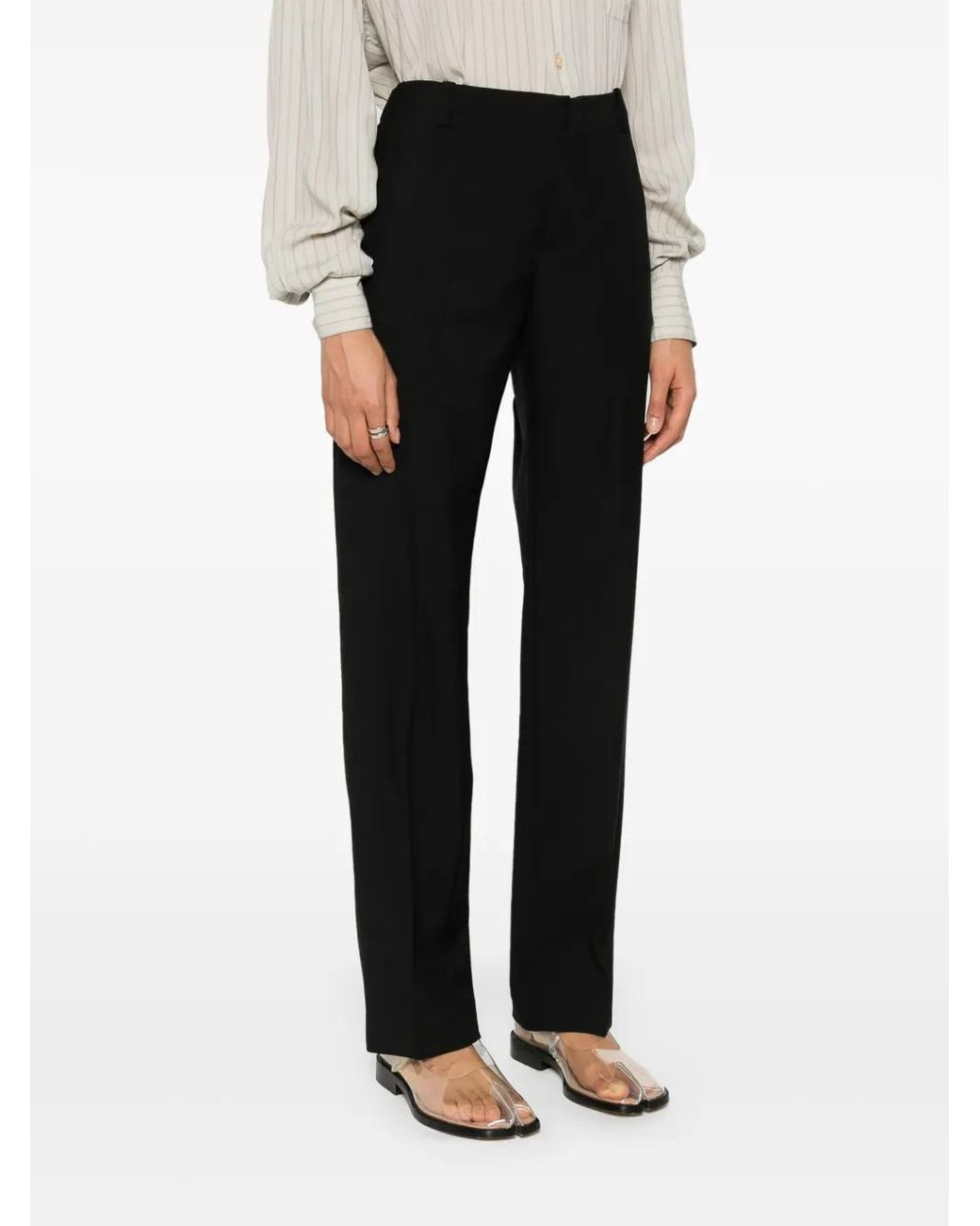 KENZO Black Virgin Wool Trousers
